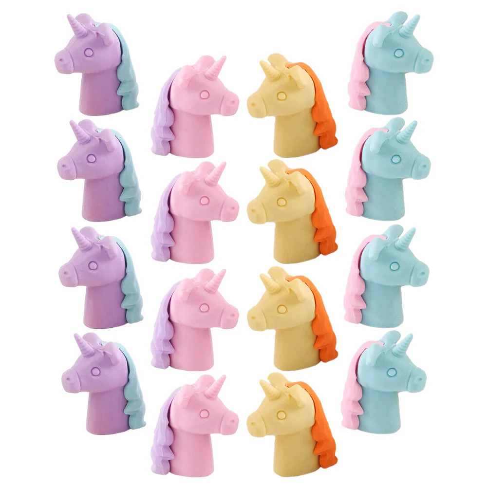 

Pencil Eraser Mini Erasers for Awards Bulk Students Unicorn School Supplies Cute 3d Pets Christmas Kids