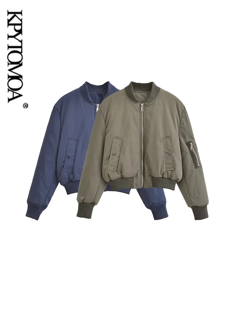 KPYTOMOA-Women's Cropped Padded Bomber Jacket, Long Sleeve Coat, Front Zipper, Female Outerwear, Chic Tops, Pockets, Fashion
KPYTOMOA-Women's Cropped Padded Bomber Jacket, Long Sleeve Coat, Front Zipper, Female Outerwear, Chic Tops, Pockets, Fashion