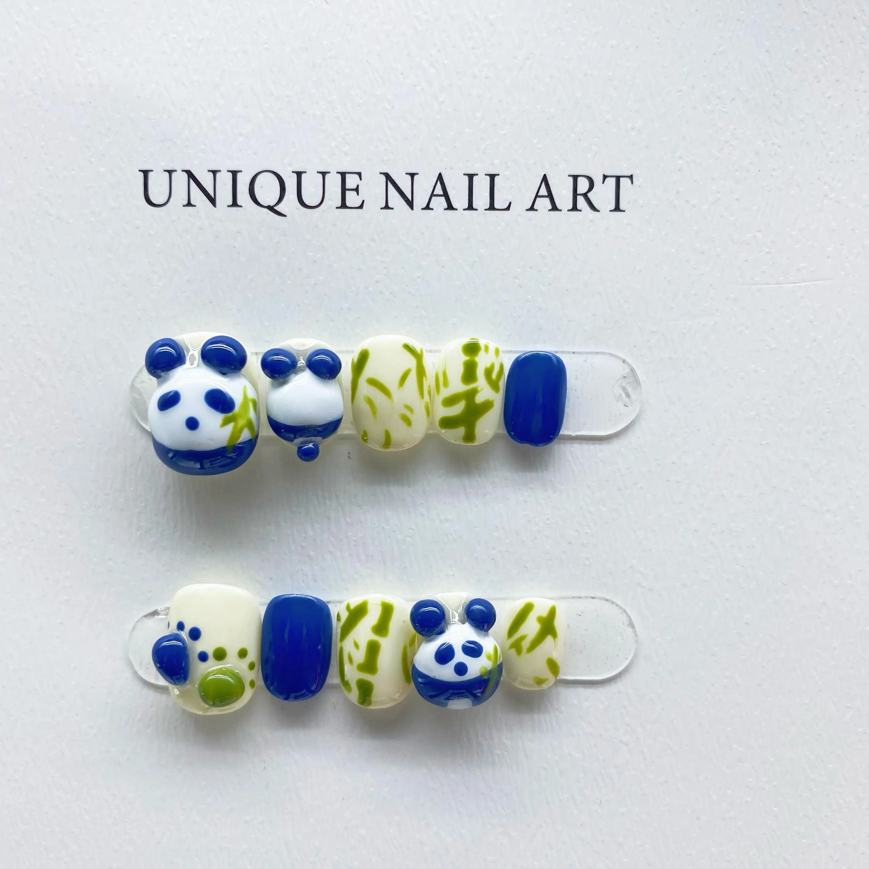 Hand-Sculpted Panda Floral UV Therapy Detachable Reusable High-Quality Luxurious Whitening Handmade Press On Nails.No.E019
Hand-Sculpted Panda Floral UV Therapy Detachable Reusable High-Quality Luxurious Whitening Handmade Press On Nails.No.E019