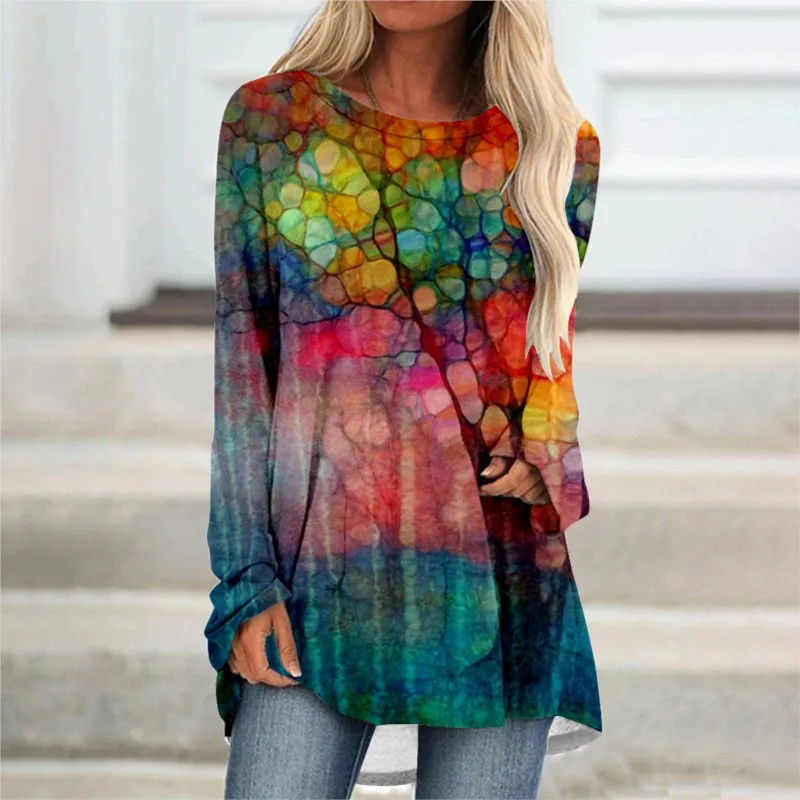 Spring/Autumn New Round Neck Long Sleeve Butterfly Print Tops T-shirt Leisure Blusas De Mujer Camisetas De Clothes Tees
Spring/Autumn New Round Neck Long Sleeve Butterfly Print Tops T-shirt Leisure Blusas De Mujer Camisetas De Clothes Tees