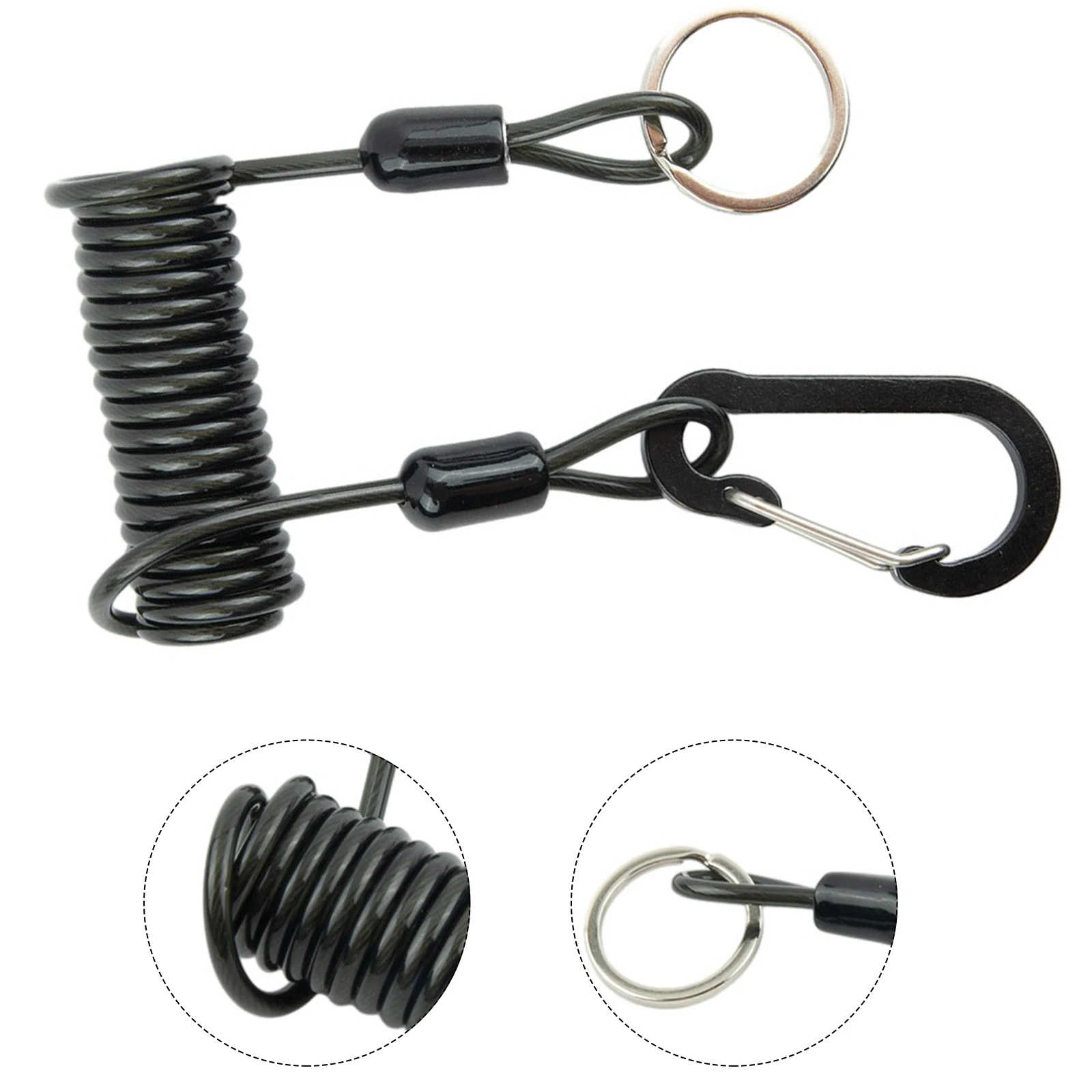 1.2M/2M Fishing Missed Rope Anti-Lost Spiral Spring Protector Elastic Lanyard Wire SpringRope Prevent Rod Drop Lose Tool
1.2M/2M Fishing Missed Rope Anti-Lost Spiral Spring Protector Elastic Lanyard Wire SpringRope Prevent Rod Drop Lose Tool