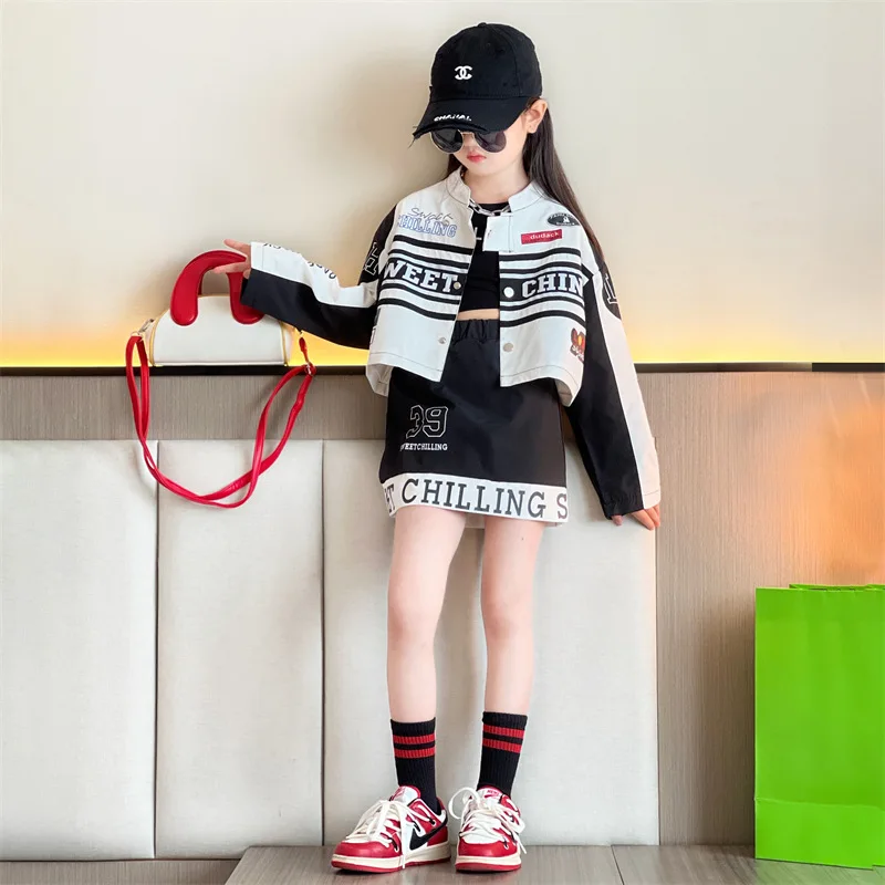 Kids Costume Teen Girls Clothing Set Autumn Fashion Jackets Skirt School Tracksuit Children's Suits 10 12 Yrs ropa de niña
Kids Costume Teen Girls Clothing Set Autumn Fashion Jackets Skirt School Tracksuit Children's Suits 10 12 Yrs ropa de niña