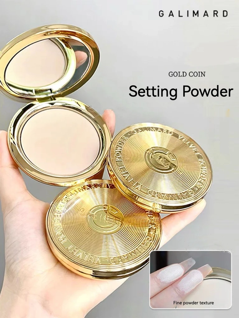 Galimard Gold Coin Pressed Setting Powder Fixing Longlasting Holding Makeup Oil Control Loose Powder Concealer
Galimard Gold Coin Pressed Setting Powder Fixing Longlasting Holding Makeup Oil Control Loose Powder Concealer