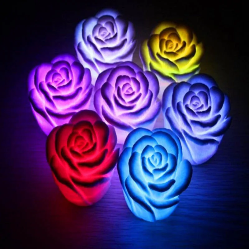 7Colors Romantic LED Floating Rose Flower Candle Night Light Colorful Wedding Decoration Bedroom Party Indoor Decor Party
7Colors Romantic LED Floating Rose Flower Candle Night Light Colorful Wedding Decoration Bedroom Party Indoor Decor Party