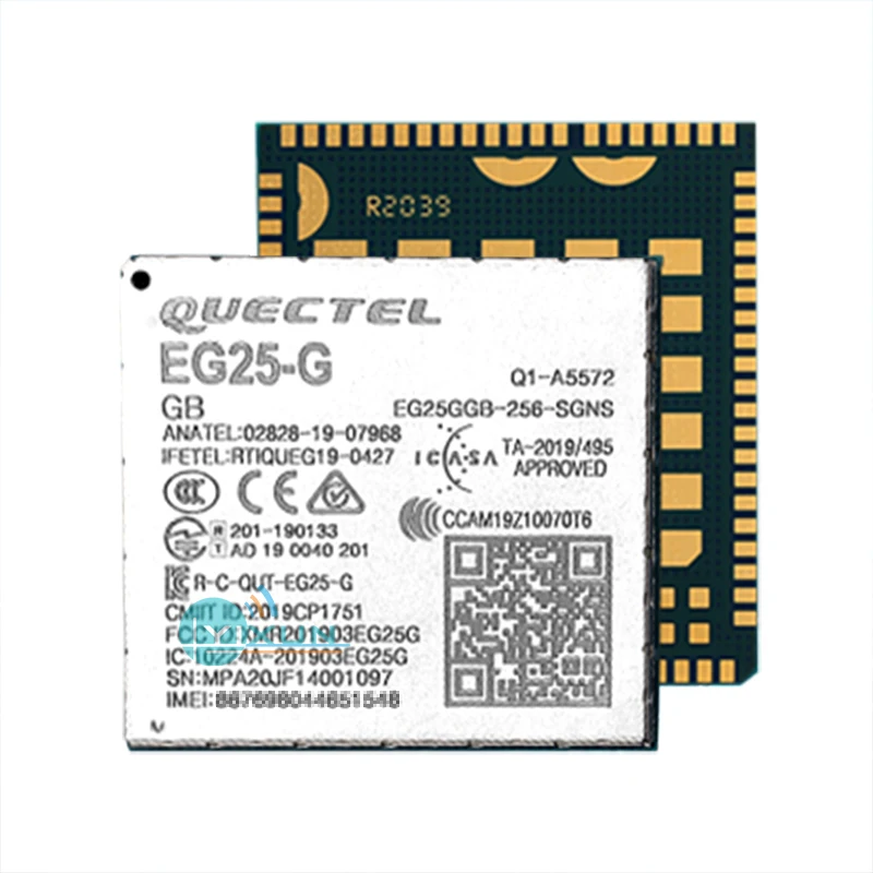 

Quectel EG25-G LTE Cat 4 module LGA package Worldwide LTE UMTS/HSPA+ and GSM/GPRS/EDGE coverage DFOTA eCall and DTMF