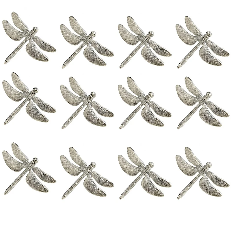 72 Pcs Dragonfly Napkin Rings, Zinc Alloy Napkin Buckle Silver Napkin Ring For Hotel Wedding Holiday Table
72 Pcs Dragonfly Napkin Rings, Zinc Alloy Napkin Buckle Silver Napkin Ring For Hotel Wedding Holiday Table