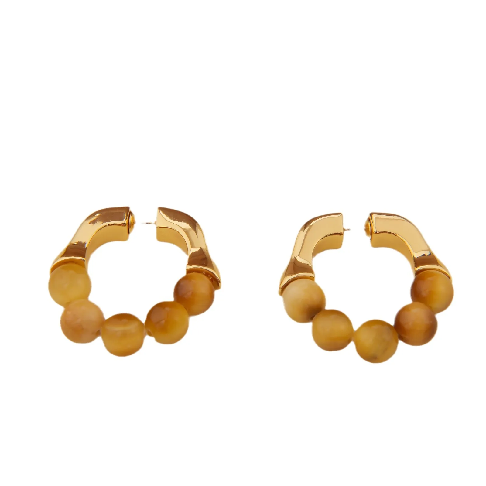 Maillard Round Earrings Simple Irregular Matte Metal Earrings Real Gold Plated Earrings for Women
Maillard Round Earrings Simple Irregular Matte Metal Earrings Real Gold Plated Earrings for Women