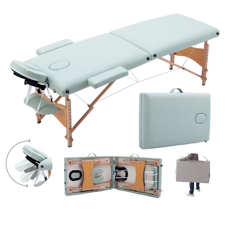 

Hochey Portable Massage Table Professional Folding Aesthetic Spa Tattoo Stretchers Couch Beauty Salon Foldable Massage Bed
