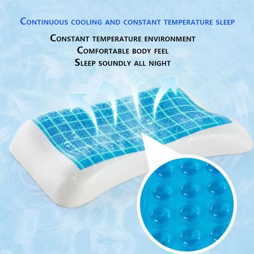 Direct Selling Gel Memory Foam Summer Cool Pillow Spondylosis Eczema Prevented Cervical Orthopedic Relaxing Cervical Pillow
Direct Selling Gel Memory Foam Summer Cool Pillow Spondylosis Eczema Prevented Cervical Orthopedic Relaxing Cervical Pillow