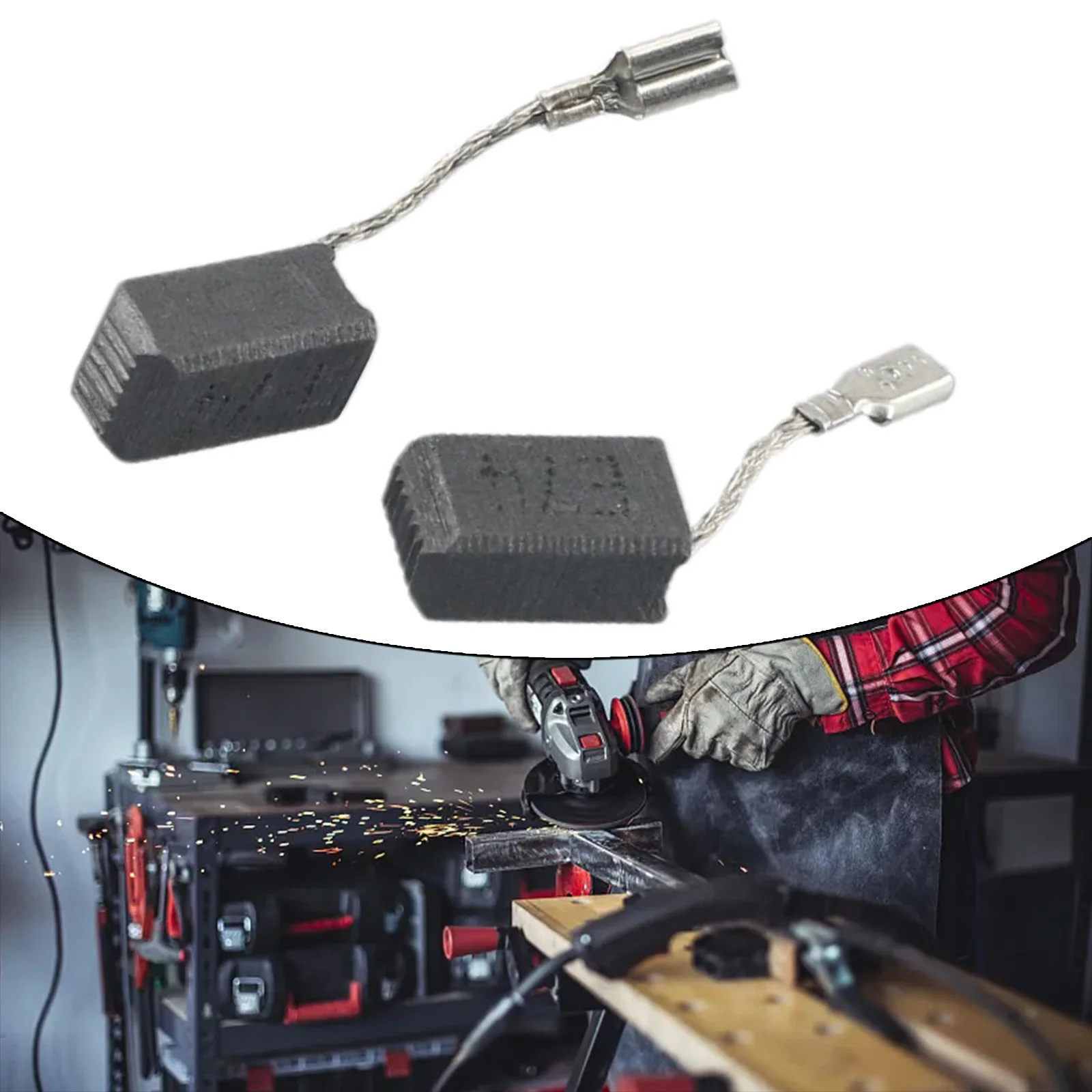 2PCS Carbon Brushes 6.5x8x13mm 7-125 Angle Grinder Brushes For GWS7-100 Graphite Brush Cutting Polishing Machine Accessories
2PCS Carbon Brushes 6.5x8x13mm 7-125 Angle Grinder Brushes For GWS7-100 Graphite Brush Cutting Polishing Machine Accessories