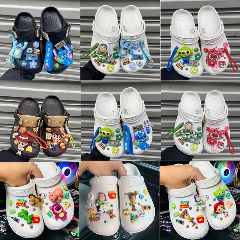 Disney Accessorie Jibz Anime shoe Decorations Hole Shoes Charms Pack A Set Of 10/p PVC Detachable designer Sandals Shoes Buckle
Disney Accessorie Jibz Anime shoe Decorations Hole Shoes Charms Pack A Set Of 10/p PVC Detachable designer Sandals Shoes Buckle