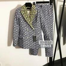 Luxury Design Two Pieces Set Outfits for Women High End Clothes 2022 Spring Branded Double Breasted blazer with Suit Pants S-XL
Luxury Design Two Pieces Set Outfits for Women High End Clothes 2022 Spring Branded Double Breasted blazer with Suit Pants S-XL