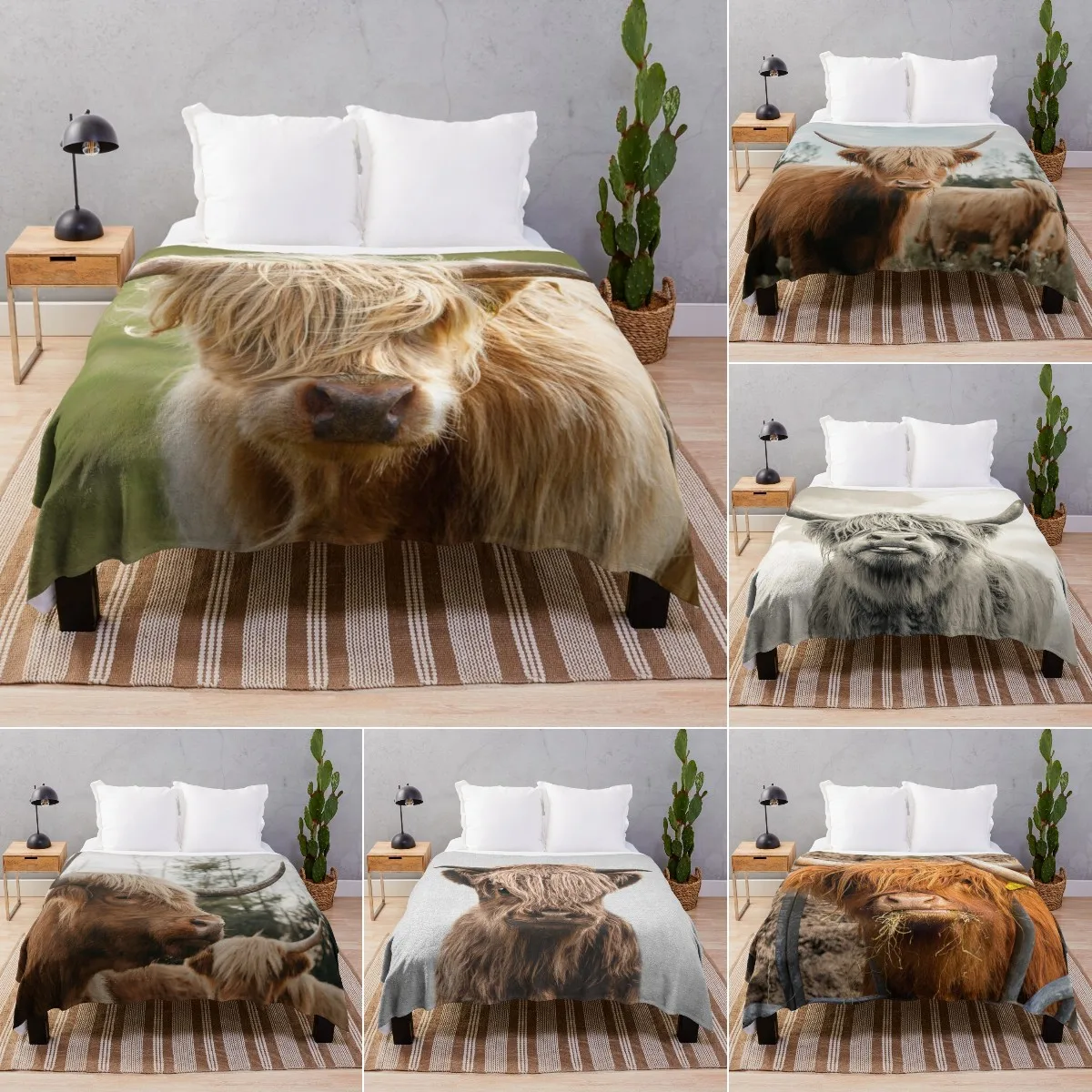 Highland Cow Blanket Western Farm Cattle Print Flannel Throw Blankets Super Soft Lightweight Warm Home Decor Bedspread King Size
Highland Cow Blanket Western Farm Cattle Print Flannel Throw Blankets Super Soft Lightweight Warm Home Decor Bedspread King Size