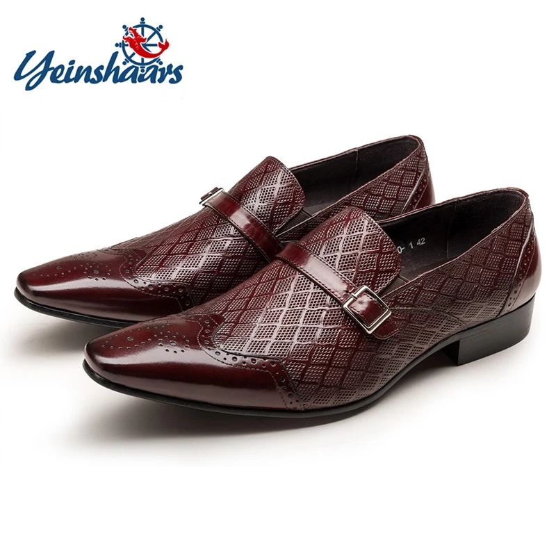 Luxury Classic Mens Wedding Dress Shoes Leather Men Formal Shoes Monk Buckle Strap Pointed Toe Oxford Loafer Shoes for Men
Luxury Classic Mens Wedding Dress Shoes Leather Men Formal Shoes Monk Buckle Strap Pointed Toe Oxford Loafer Shoes for Men