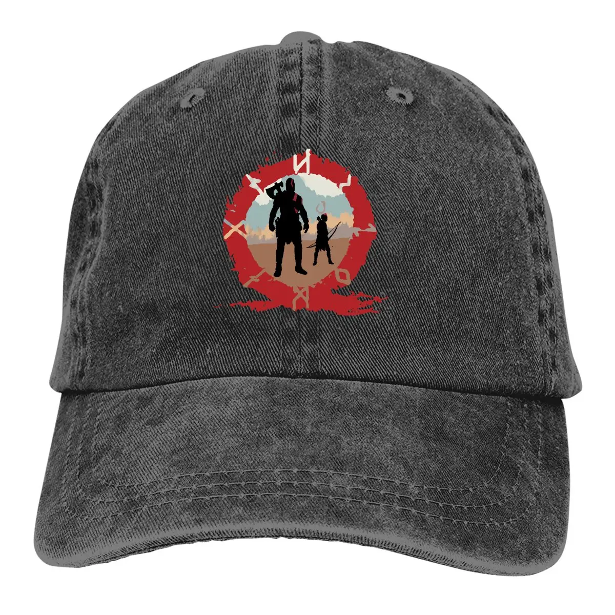 

Pure Color Dad Hats God of War Women's Hat Sun Visor Baseball Caps God Of War Kratos Peaked Cap