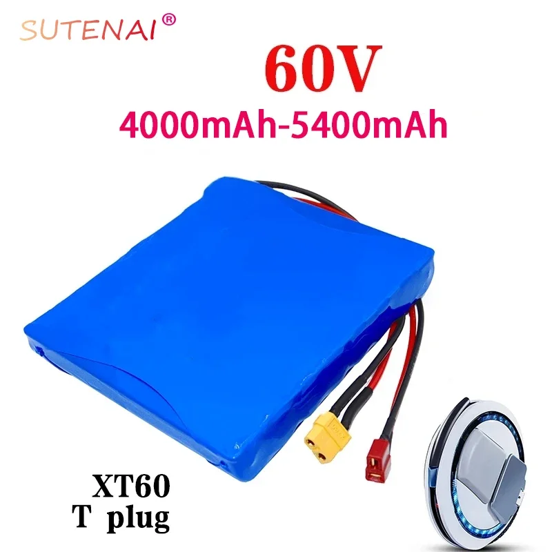 60V 4.0Ah 4.4Ah 5Ah 5.4.Ah 18650 lithium battery pack 16S1P HG2 NCR18650B balance bike electric unicycle rechargeable battery
60V 4.0Ah 4.4Ah 5Ah 5.4.Ah 18650 lithium battery pack 16S1P HG2 NCR18650B balance bike electric unicycle rechargeable battery