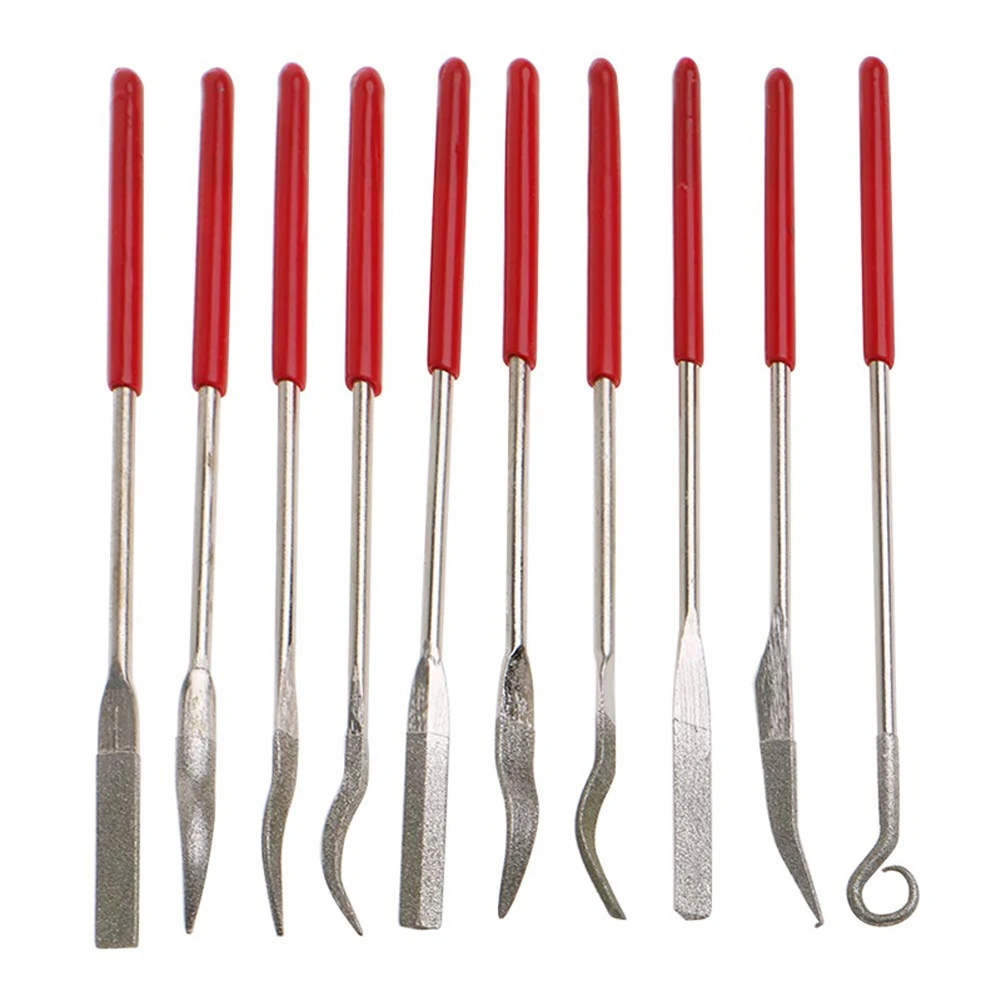 10pcs Diamond Needle File Set Hand Tools For Fine Filing Metal Jeweler Stone Polishing Wood Carving Craft Files 3x140mm
10pcs Diamond Needle File Set Hand Tools For Fine Filing Metal Jeweler Stone Polishing Wood Carving Craft Files 3x140mm