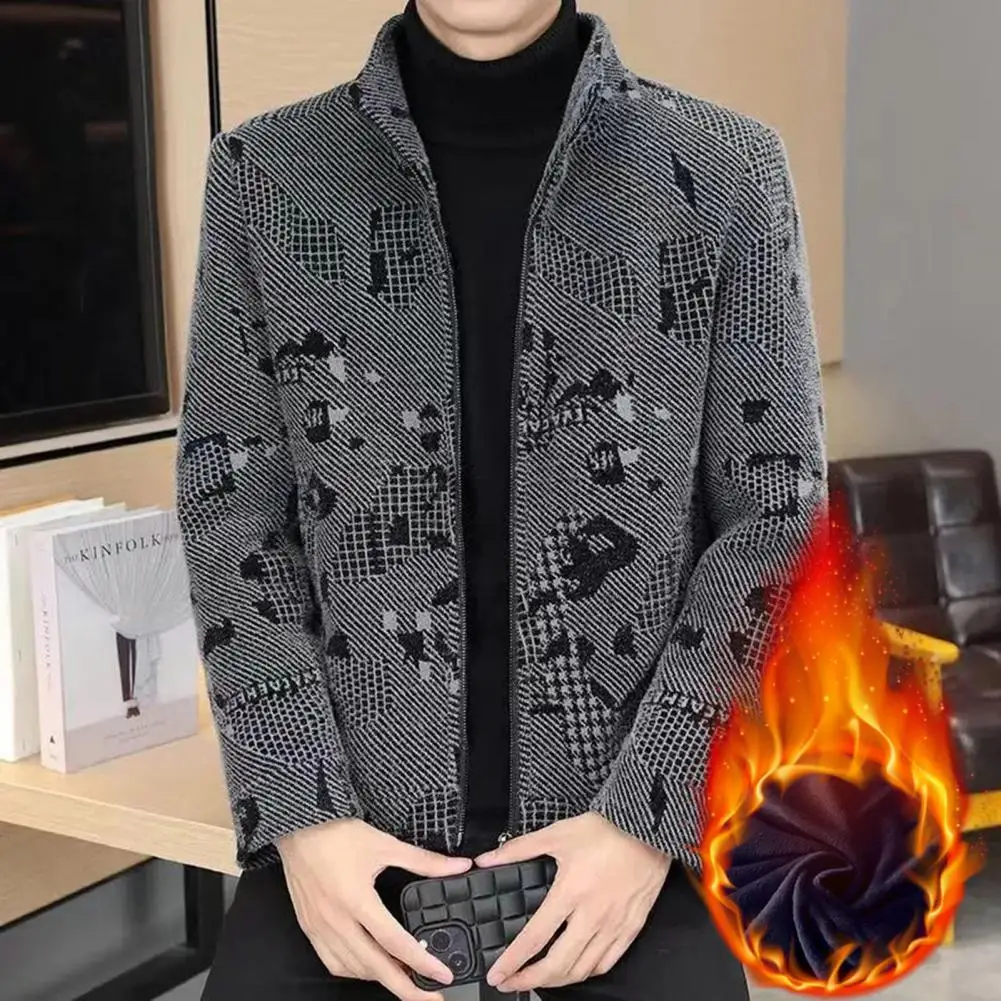 Winter Men Jacket Thick Lapel Collar Male Woolen Coat Lapel Long Sleeve Pockets Male Outwear Zipper Placket Fleece Lining Jacket
Winter Men Jacket Thick Lapel Collar Male Woolen Coat Lapel Long Sleeve Pockets Male Outwear Zipper Placket Fleece Lining Jacket