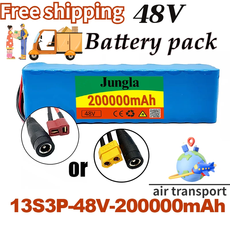 13s3p 48V 200Ah 1000W 200000mah lithium ion battery pack, electric bicycle, electric bicycle scooter, with BMS and charger
13s3p 48V 200Ah 1000W 200000mah lithium ion battery pack, electric bicycle, electric bicycle scooter, with BMS and charger
