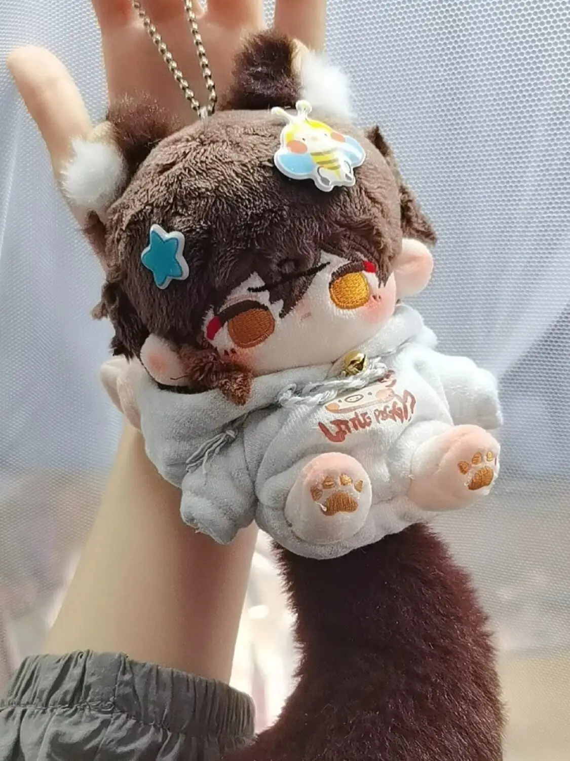 Genshin Impact Cosplay Zhongli плюшевая кукла с хвостом и ушками монстров 10 см, сумка для игр, плюшевый подарок-талисман
Genshin Impact Cosplay Zhongli плюшевая кукла с хвостом и ушками монстров 10 см, сумка для игр, плюшевый подарок-талисман