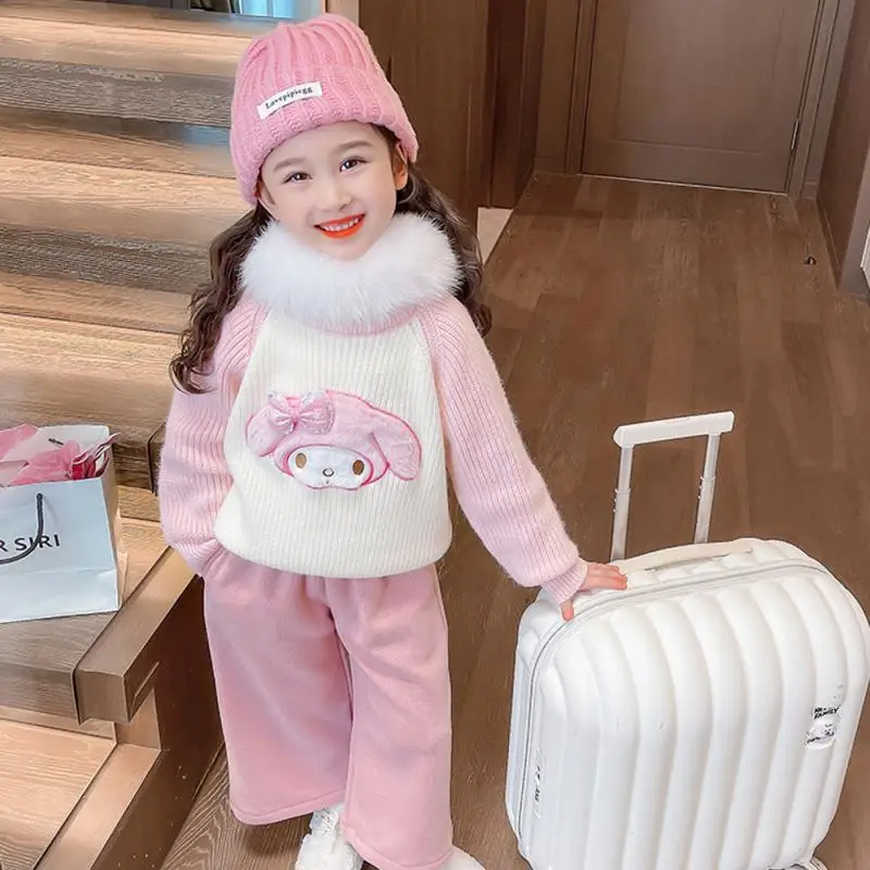 Sanrio My Melody Plush Sweater Anime Figuret Autumn Winter Thickened Children Kids Little Girl Underlay Sweater Soft Comfortable
Sanrio My Melody Plush Sweater Anime Figuret Autumn Winter Thickened Children Kids Little Girl Underlay Sweater Soft Comfortable