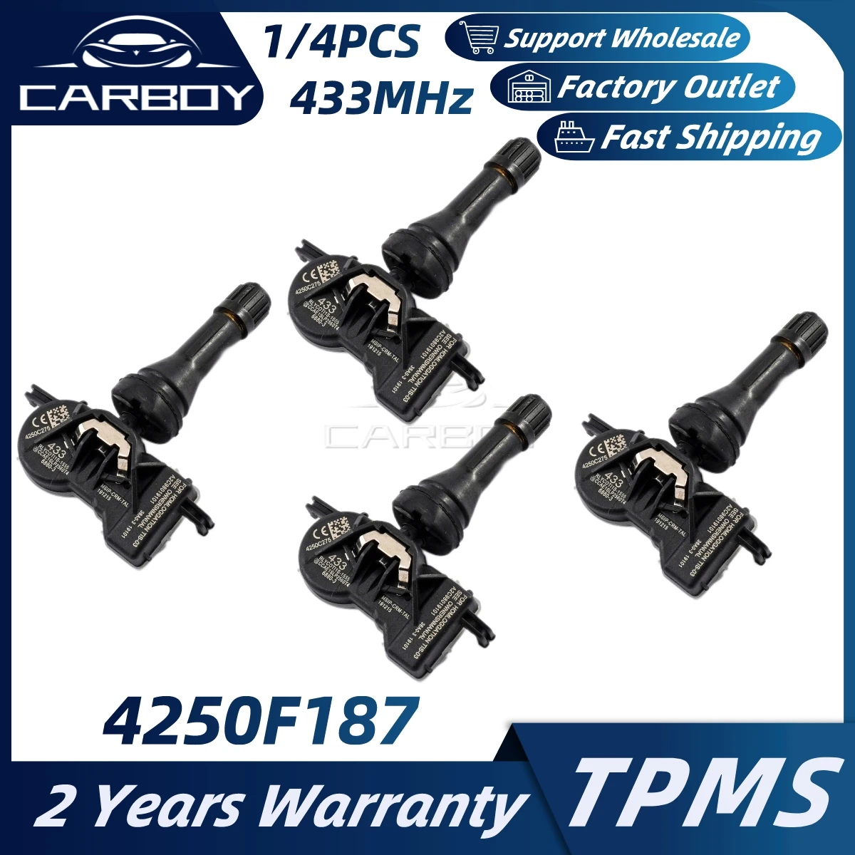 4250F187 4250C275 TPMS Tire Pressure Monitor Sensor For Mitsubishi Eclipse Cross Mirage Attrage Pajero Sport III 433MHz 1/4PCS
4250F187 4250C275 TPMS Tire Pressure Monitor Sensor For Mitsubishi Eclipse Cross Mirage Attrage Pajero Sport III 433MHz 1/4PCS
