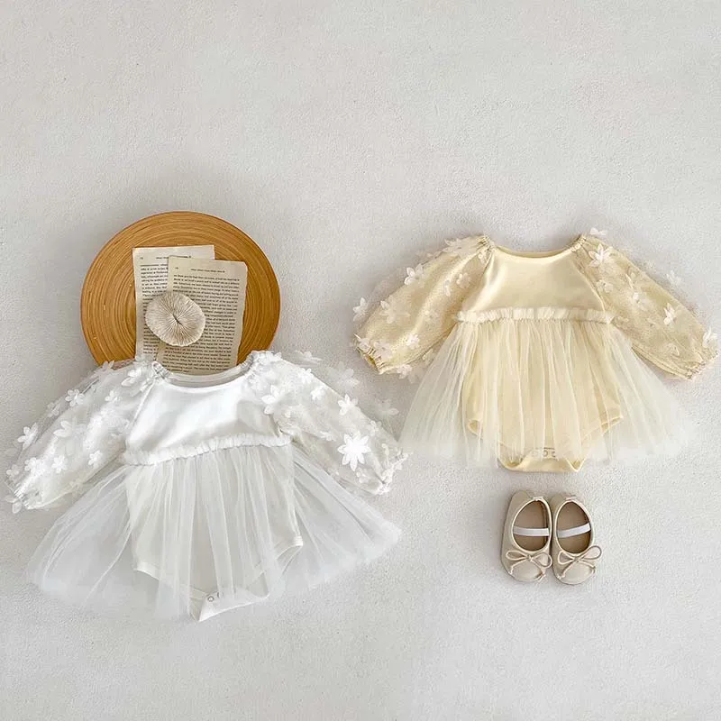 0-3Years Princess Baby Girl Dress Romper INS Autumn Floral Long Sleeve Mesh Tutu Skirted Bodysuit One-Pieces Birthday Clothes
0-3Years Princess Baby Girl Dress Romper INS Autumn Floral Long Sleeve Mesh Tutu Skirted Bodysuit One-Pieces Birthday Clothes