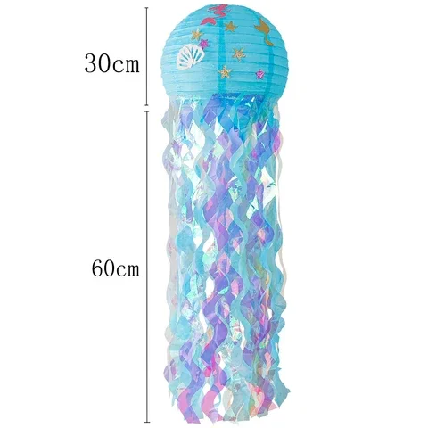 

Mermaid Party Decoration Diy Hanging Jellyfish Lantern Little Mermaid Under The Sea Party Birthday Party Decorations Baby Shower