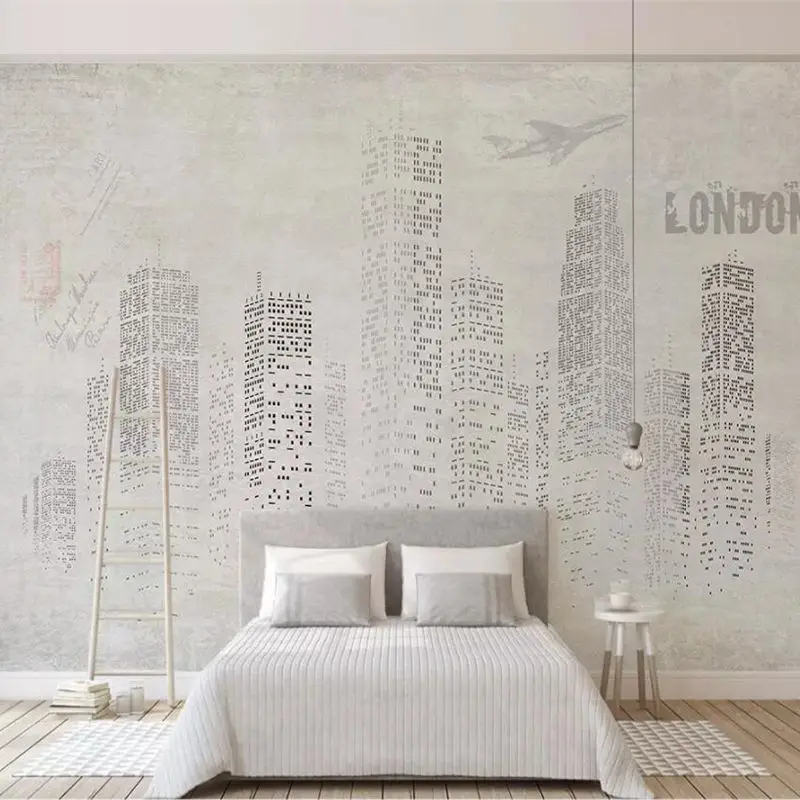 

Beibehang пользовательские обои 3d фото роспись скандинавский минималистический архитектура Европейская художественная личность спальня гостиная настенная бумага