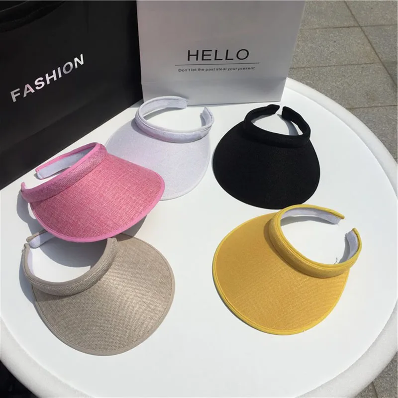 Fashion Summer Empty Top Sun Hat Women's Casual Adjustable Sun Visor Caps Girls Boy Outdoor Sea Beach Trip Cap Casquette
Fashion Summer Empty Top Sun Hat Women's Casual Adjustable Sun Visor Caps Girls Boy Outdoor Sea Beach Trip Cap Casquette
