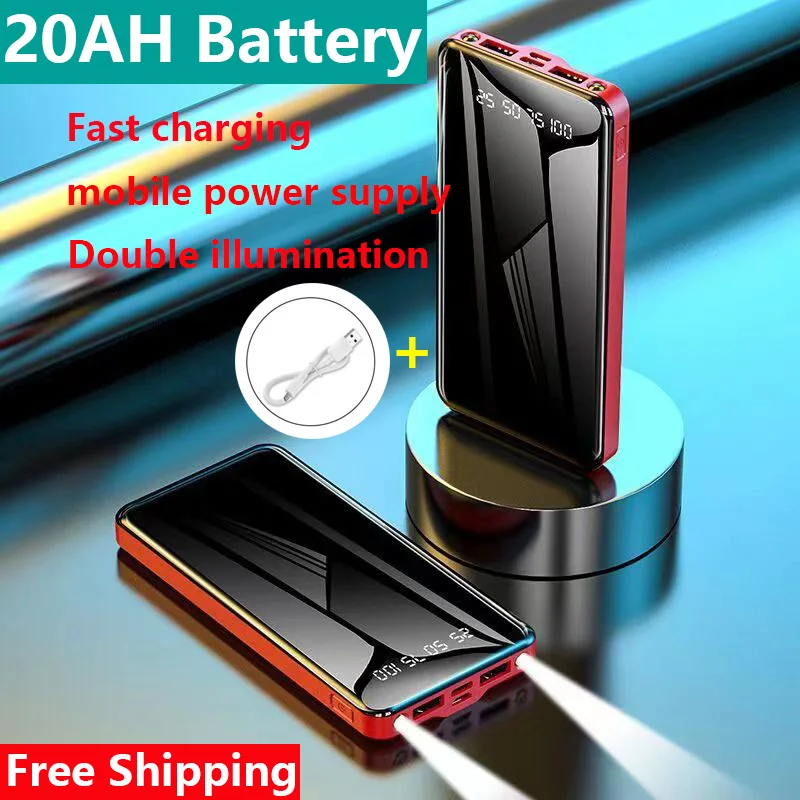 

2023 Power Pack 20000 MAH светодиодный дисплей, оснащенный быстрой зарядкой PD 20W, Портативное мобильное зарядное устройство для портативного зарядного устройства