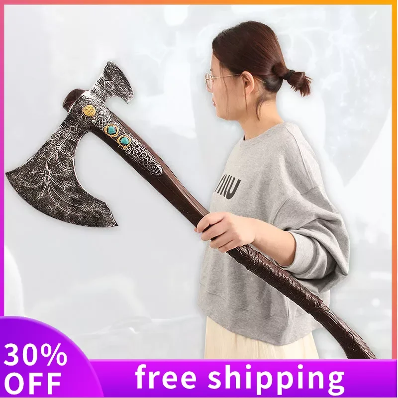 

93cm God of War: Ragnarok Axe Samurai Leviathan Axe Kratos Weapon Pu Model Weapon Model Samurai Sword Gifts for Boys Toys Game