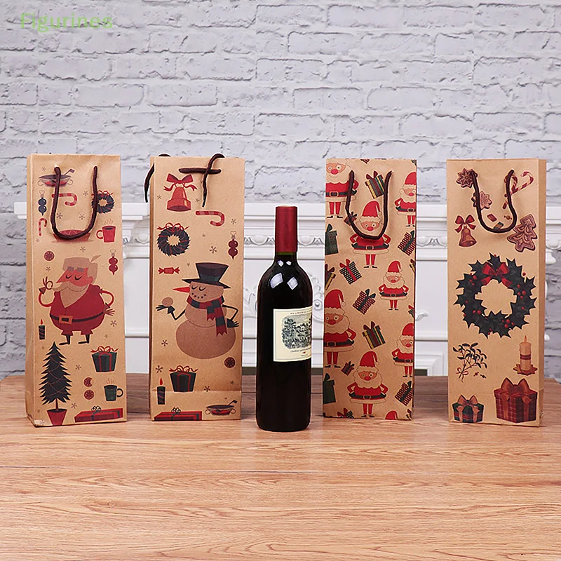 1Pc Christmas Kraft Paper Bag Santa Claus Snowman Red Wine Bottle Paper Bags Merry Christmas Decor For Home Xmas Ornaments
1Pc Christmas Kraft Paper Bag Santa Claus Snowman Red Wine Bottle Paper Bags Merry Christmas Decor For Home Xmas Ornaments
