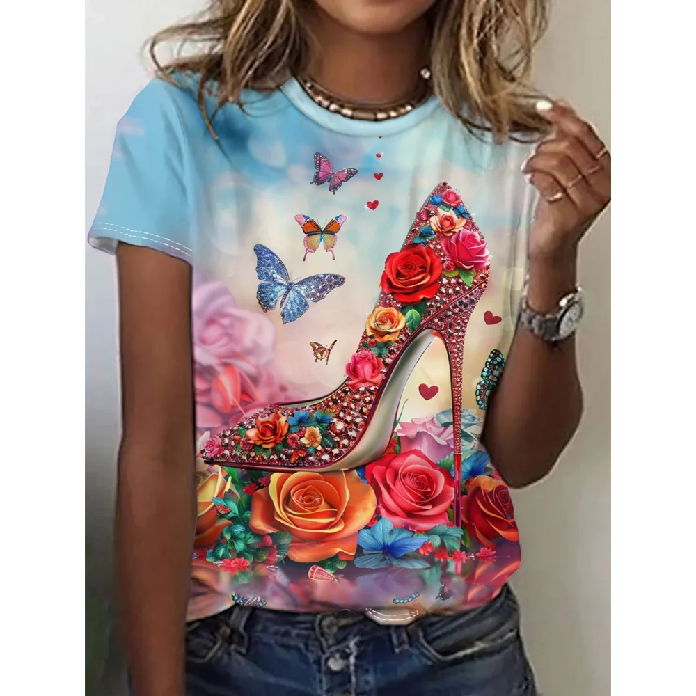 Women's T-Shirt Summer Fashion Short Sleeved Casual Top Loose Breathable Micro Elastic Round Neck T-Shirt Women's Clothing Tee
Women's T-Shirt Summer Fashion Short Sleeved Casual Top Loose Breathable Micro Elastic Round Neck T-Shirt Women's Clothing Tee