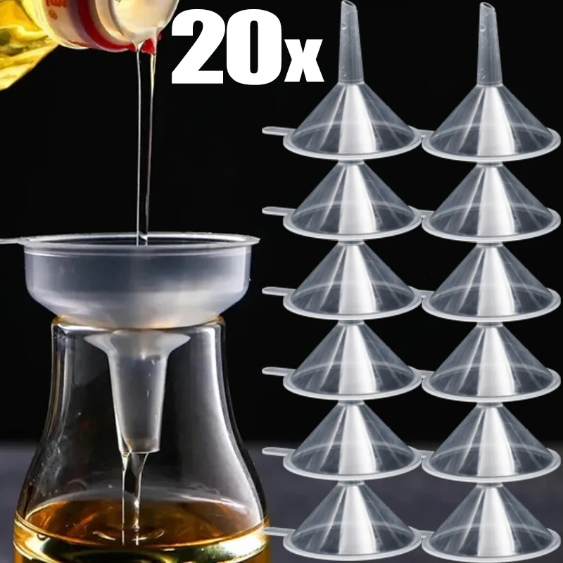 1-10PCS Mini Funnel Clear Plastic Funnels Small Mouth Liquid Kitchen Oil Funnel for Perfume Lotion Liquid Diffuser Bottle Tools
1-10PCS Mini Funnel Clear Plastic Funnels Small Mouth Liquid Kitchen Oil Funnel for Perfume Lotion Liquid Diffuser Bottle Tools