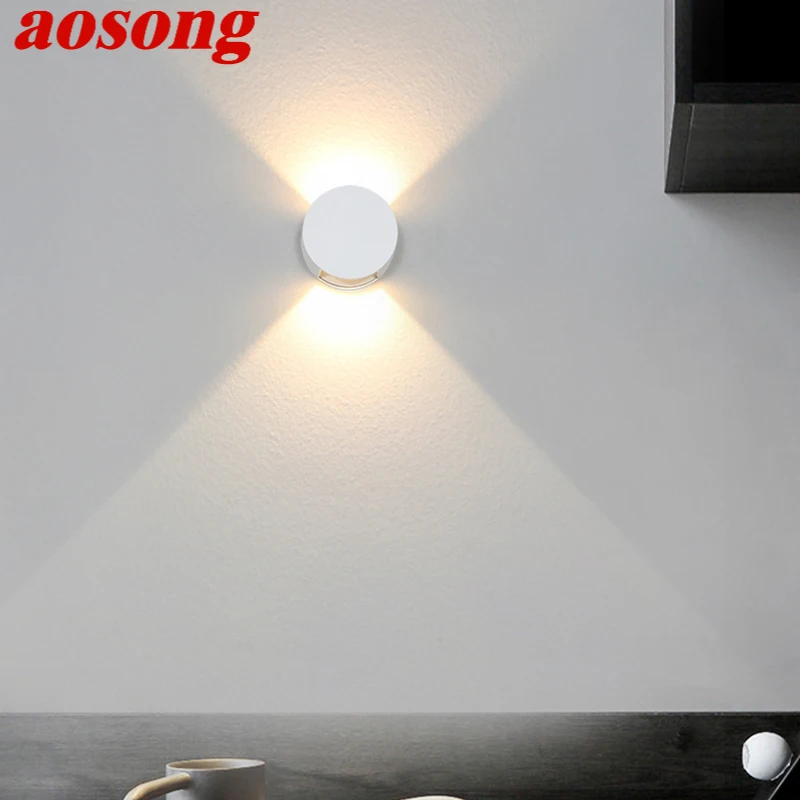 AOSONG Contemporary White LED Sconce Light Two-way light Sources Wall Lamp For Dining Living Room
AOSONG Contemporary White LED Sconce Light Two-way light Sources Wall Lamp For Dining Living Room