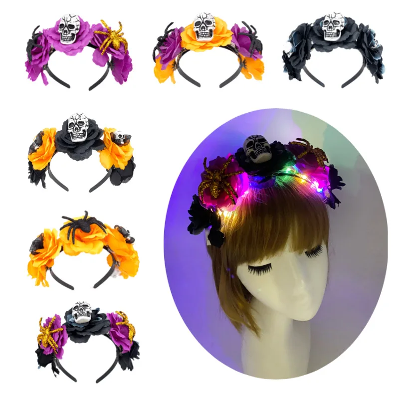 Halloween Glow Headband Pumpkin Skull Spider Hair Hoop Bad Guys Hairbands Halloween Party Cosplay Kids Gifts Halloween Supplies
Halloween Glow Headband Pumpkin Skull Spider Hair Hoop Bad Guys Hairbands Halloween Party Cosplay Kids Gifts Halloween Supplies