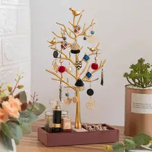 Display Shelf Nordic Style Large Capacity Golden Jewelry Earrings Rings Necklace Tree Stand Shelf Household Supplies
Display Shelf Nordic Style Large Capacity Golden Jewelry Earrings Rings Necklace Tree Stand Shelf Household Supplies