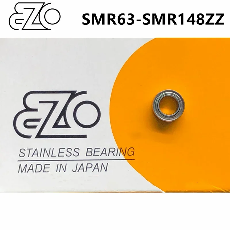 

10pcs JAPAN EZO Stainless Steel Bearing SMR63/74/84/85/95/105/115/106/126/117/137/128/148 ZZ High Precision Miniature Bearings