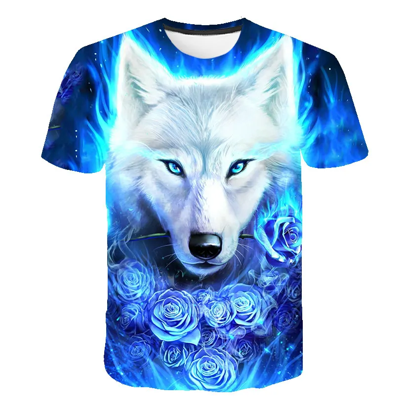 

fashion Wolf T Shirt boys T-shirts For boys Free Ship Top Tee Short Sleeve Camiseta 3d Print Tshirt Branded Fashion Shipping