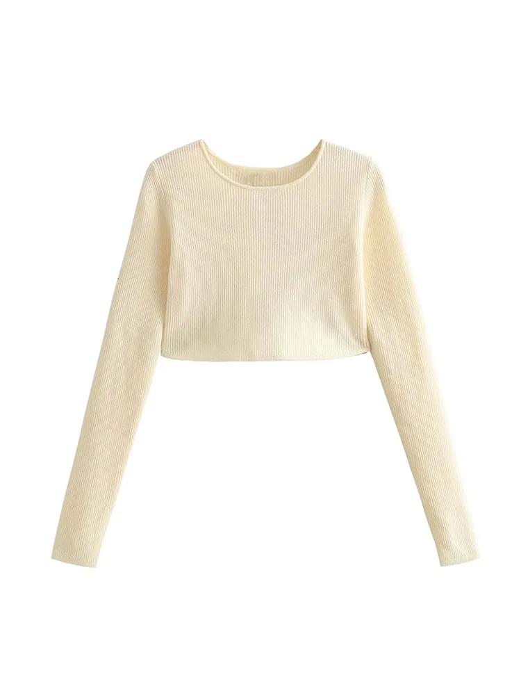 ZADATA Новый женский однотонный трикотажный короткий Простой Модный повседневный элегантный деловой Топ с длинным рукавом
ZADATA Новый женский однотонный трикотажный короткий Простой Модный повседневный элегантный деловой Топ с длинным рукавом