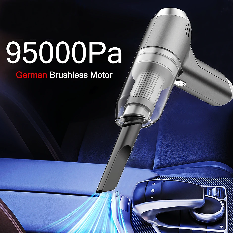 95000Pa Portable Car Vacuum Cleaner Mini Brushless Motor Blower Multifunctional Powerful Wireless Handheld Handy Electrical
95000Pa Portable Car Vacuum Cleaner Mini Brushless Motor Blower Multifunctional Powerful Wireless Handheld Handy Electrical