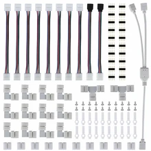 75Pcs 4Pin Male To Male Connector RGB 5050 Led Light Quick Strip Jumper L-shaped Connector RGBW Splitter Cable Accessories
75Pcs 4Pin Male To Male Connector RGB 5050 Led Light Quick Strip Jumper L-shaped Connector RGBW Splitter Cable Accessories