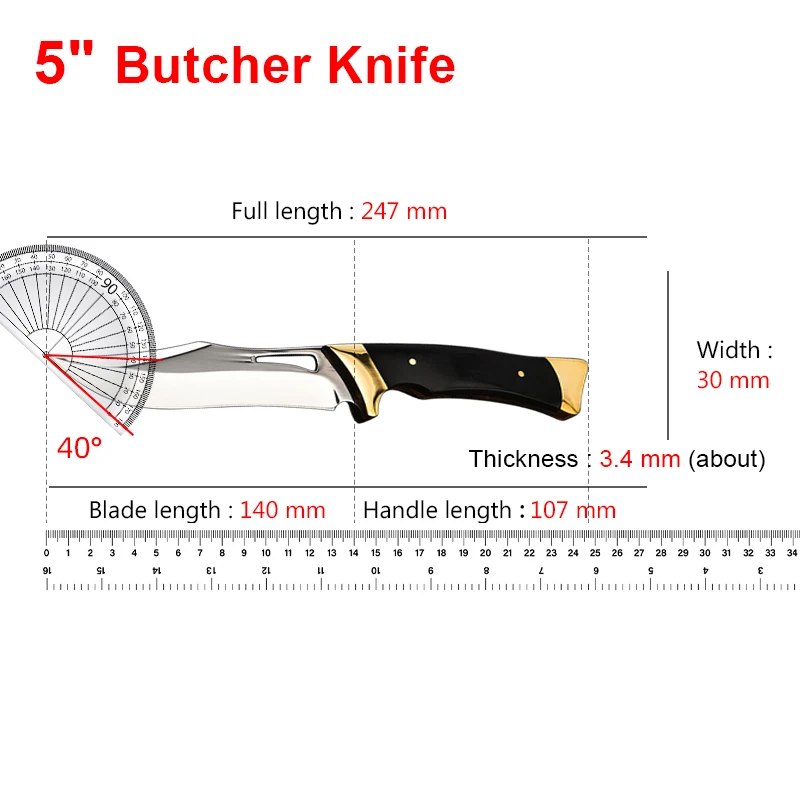 Multifunctional Butcher Knife Forged Handmade Kitchen Boning Knife with Knife Cover Stainless Steel Fruit Cooking Knife Multifunctional Butcher Knife Forged Handmade Kitchen Boning Knife with Knife Cover Stainless Steel Fruit Cooking Knife