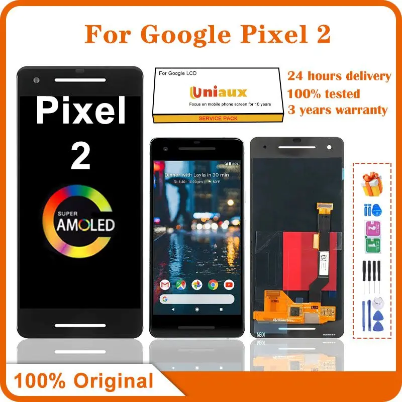Original 5.0" For Google Pixel 2 LCD Display With Touch Screen Tested AMOLED Digitizer Assembly Pixel2 Screen Replacement Parts
Original 5.0" For Google Pixel 2 LCD Display With Touch Screen Tested AMOLED Digitizer Assembly Pixel2 Screen Replacement Parts