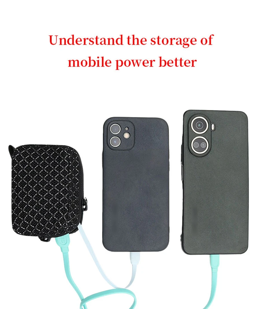Portable Power Source Bag for Anker A1638 45W Power Bank Breathable Bag A1638 Travel Carrying Ventilate Case Portable Power Source Bag for Anker A1638 45W Power Bank Breathable Bag A1638 Travel Carrying Ventilate Case