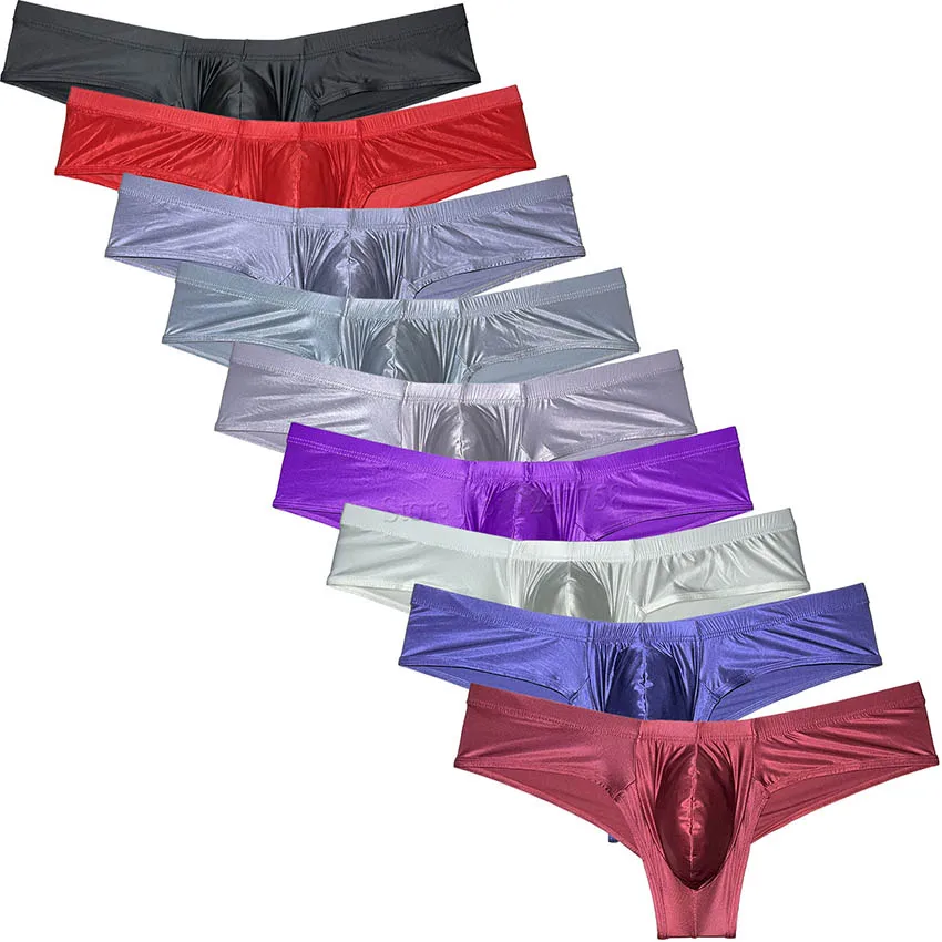 Mini Bikini De Seda Brillante Para Hombre Ropa Interior Sexy