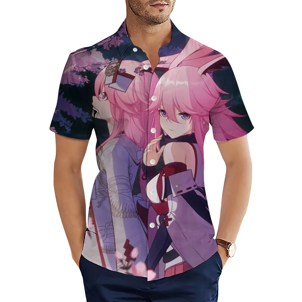 HX Genshin Impact Shirts Japan Cartoon Manga Summer Shirt for Men Button Lapel Casual Beach Shirt Camisa Dropshipping
HX Genshin Impact Shirts Japan Cartoon Manga Summer Shirt for Men Button Lapel Casual Beach Shirt Camisa Dropshipping
