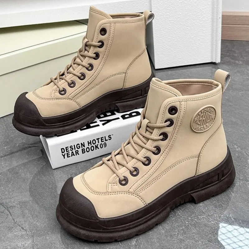 Outdoor Non Slip Casual Boot PU Leather Climbing Shoes Anti-Slip Waterproof Working Lace-up Combat Boots Ankle Booties for Women
Outdoor Non Slip Casual Boot PU Leather Climbing Shoes Anti-Slip Waterproof Working Lace-up Combat Boots Ankle Booties for Women
