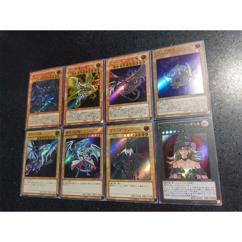 8PCS Yu-Gi-Oh! Anime Game Collection Card Black Magician Black Magician Girl Egyptian gods Table Game Battle Card Festival gifts
8PCS Yu-Gi-Oh! Anime Game Collection Card Black Magician Black Magician Girl Egyptian gods Table Game Battle Card Festival gifts